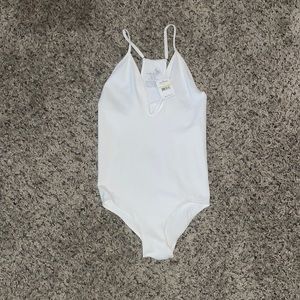 Free People White Bodysuit NWT